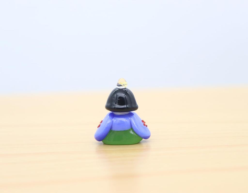 Glass Square Cute Glass Hina Doll Five Musicians Singing Small