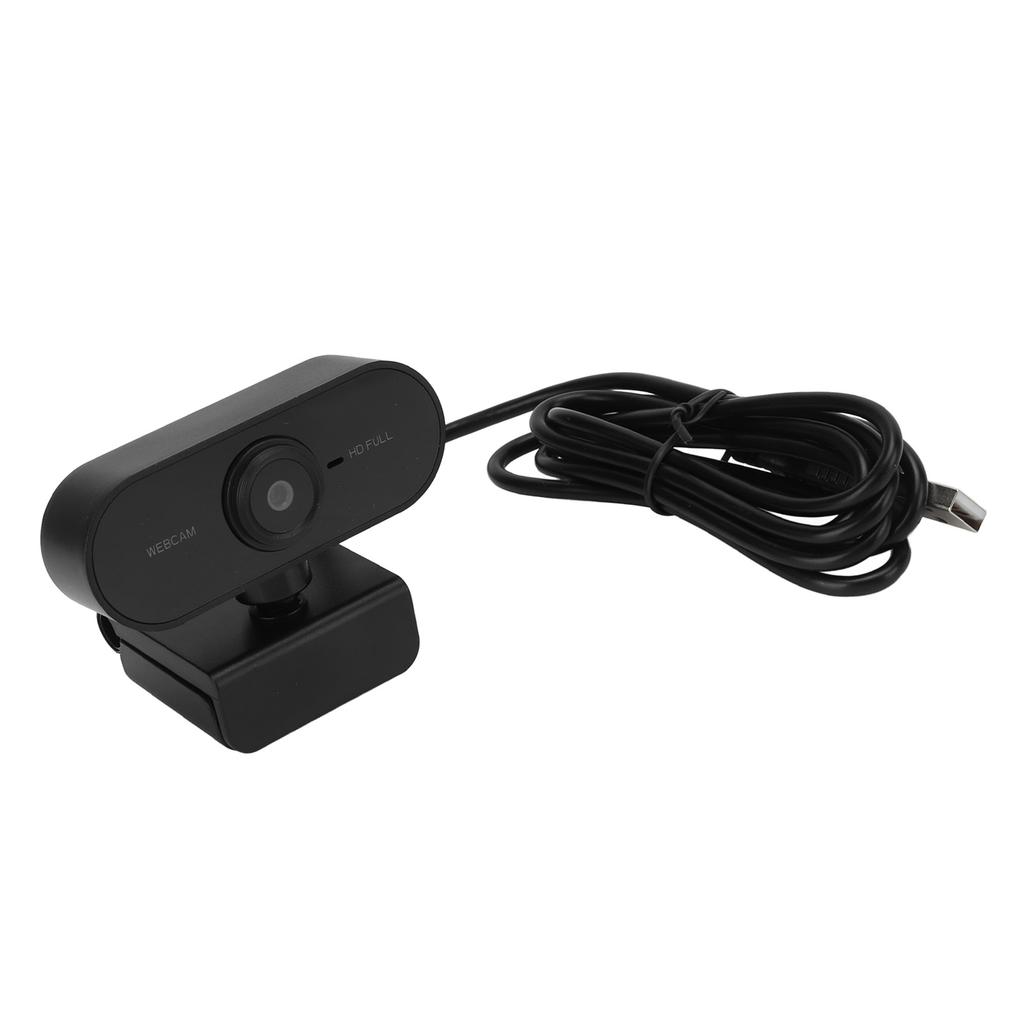 Webcam 1080P HD Built in Microphone USB2.0 Plug and Play Online Class Video Live Camera for Desktop Laptop PC