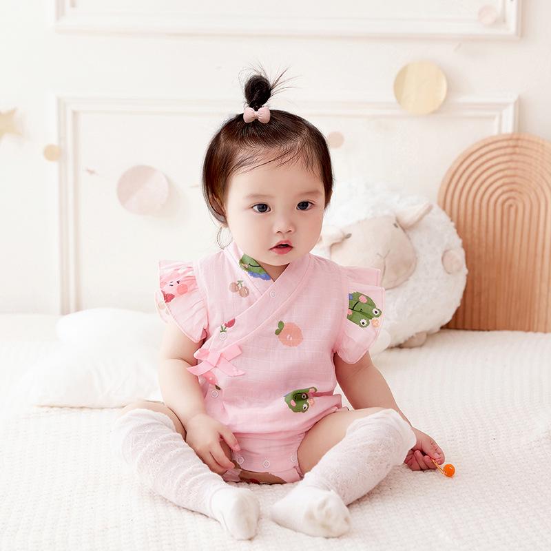 

Summer 2025 Newborn Sleeveless Cotton Romper Size 73 білий