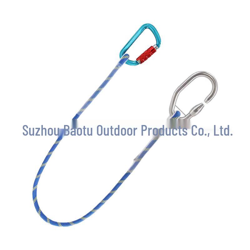 Via Ferrata Safety Buckle & Lanyard Set 10.5mm/1m