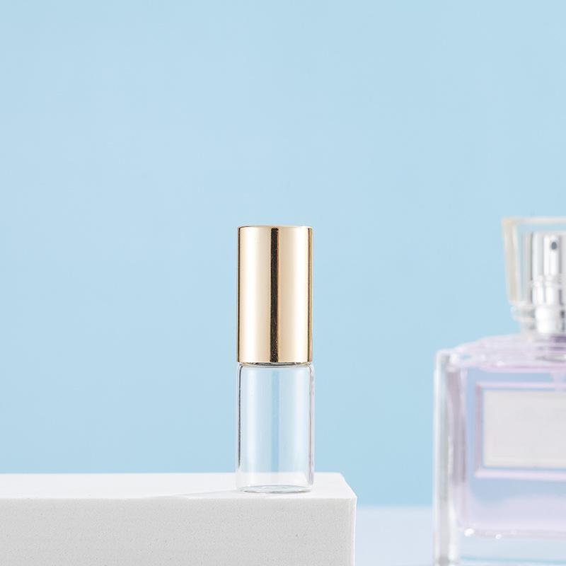 Transparent Glass Roller Bottles for Perfume and Essential Oils - 1ml, 2ml, 3ml, 5ml, 10ml