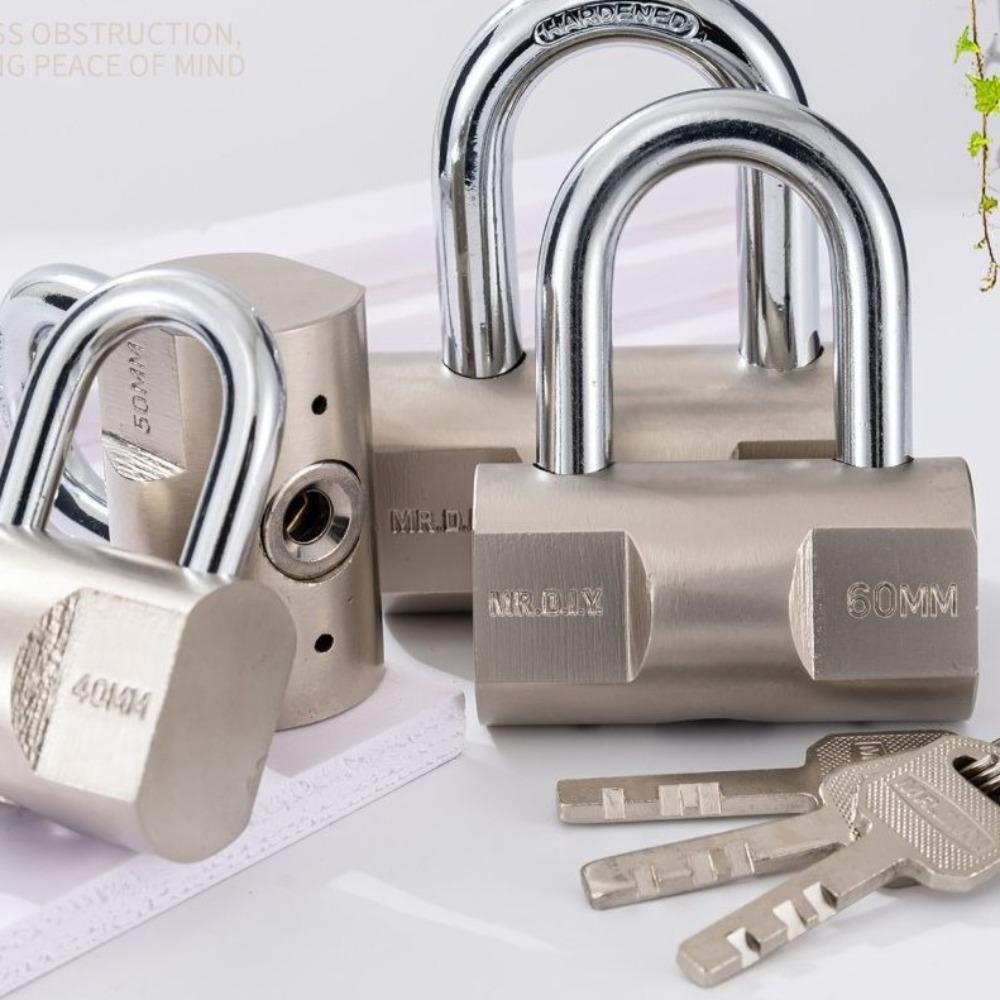 Stainless Steel Security Lock Waterproof Anti-theft Padlock  Outdoor Gym Dormitory Cabinet Door