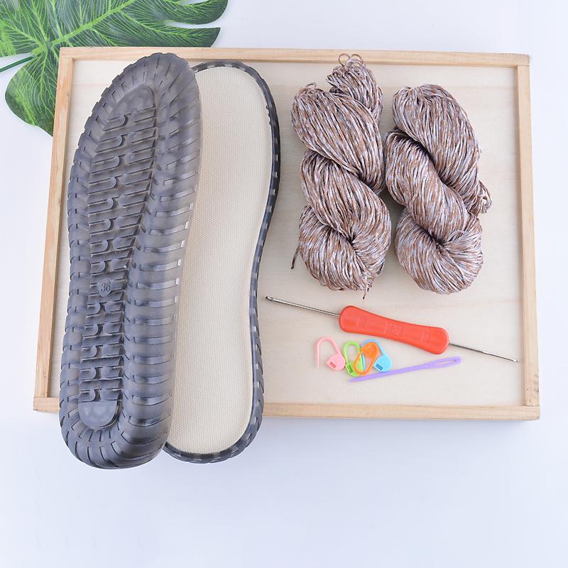 

Літня прохолода DIY Hook Soles Hook Line Anti-kick Soft Bottom Soles + Hollow Line Slippers Sandals DIY Hand-That Shoes Material 40
