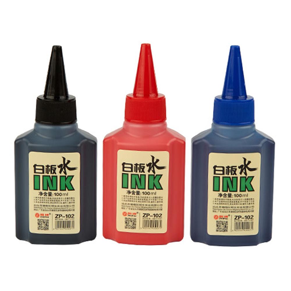 1 Box 100ml Whiteboard Marker Ink Refill Fluids Red Blue Black Colors Compatible with All Erasable Whiteboard Markers