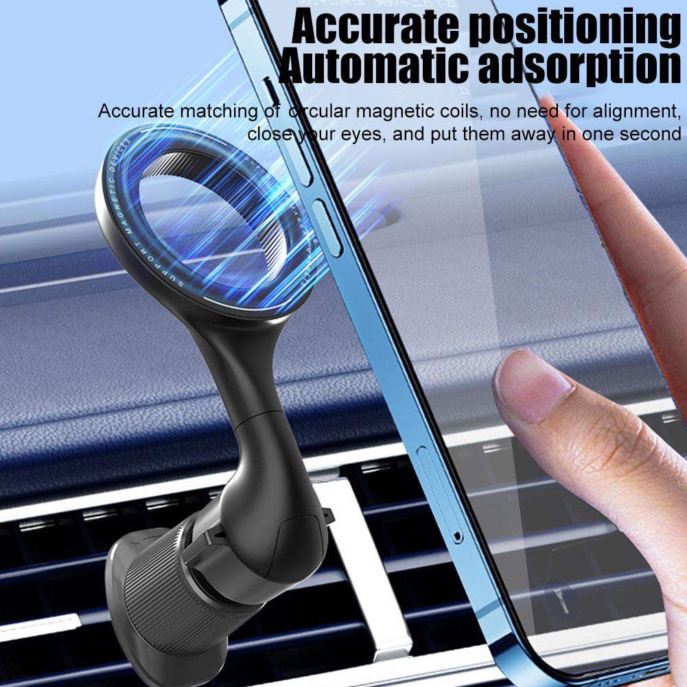 1pc Air Outlet Magnetic Mobile Phone Holder Car Rear Trunk Mounting Bracket For Tesla Model Y Accessories Umbrella Hanging