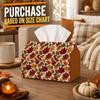 1pc Nature Autumn Autumn Tissue Box,Maple Leaf Foliage High-Quality,Waterproof,Durable,Lightweight,Foldable Storage,Ideal for Living Room and Dining R