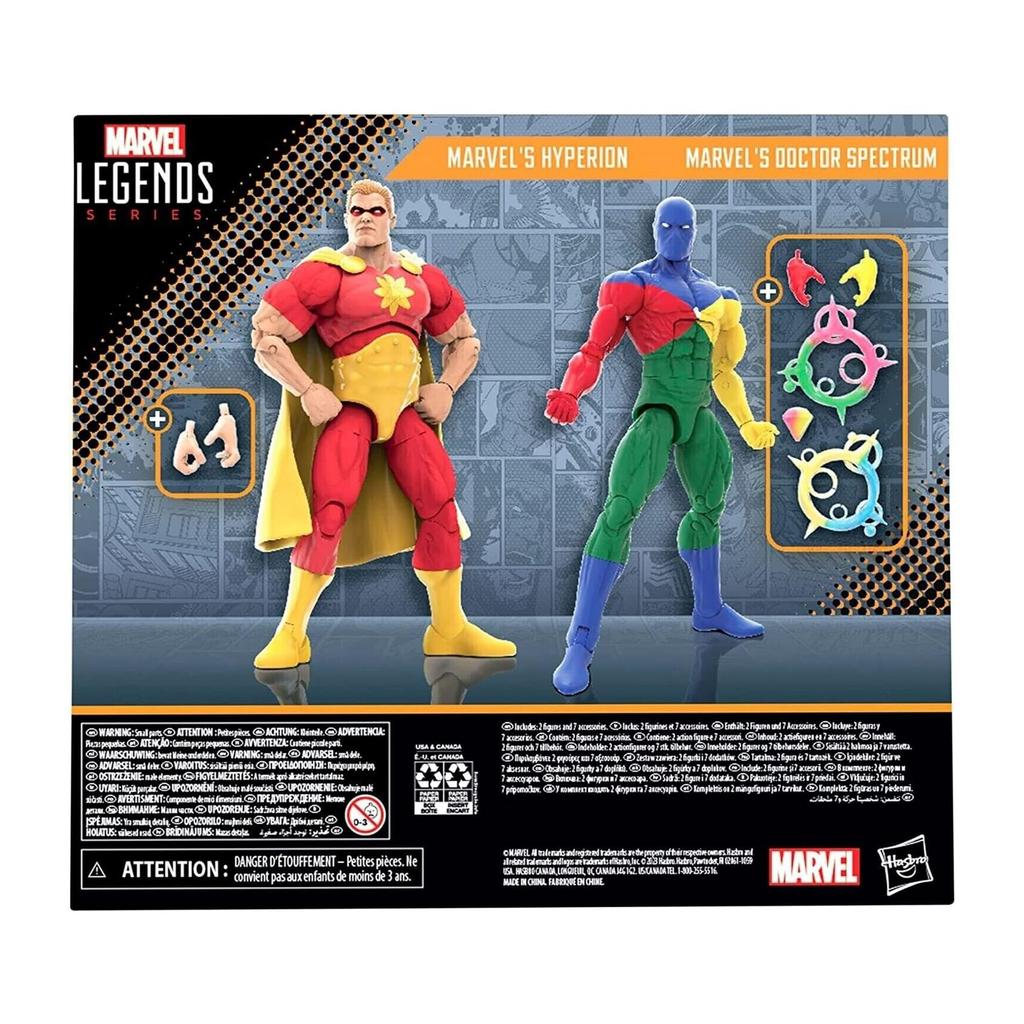 Marvel Squadrons Supreme Legends Hyperion Doctor Spectrum 6-inch Action Figure 2-Pack