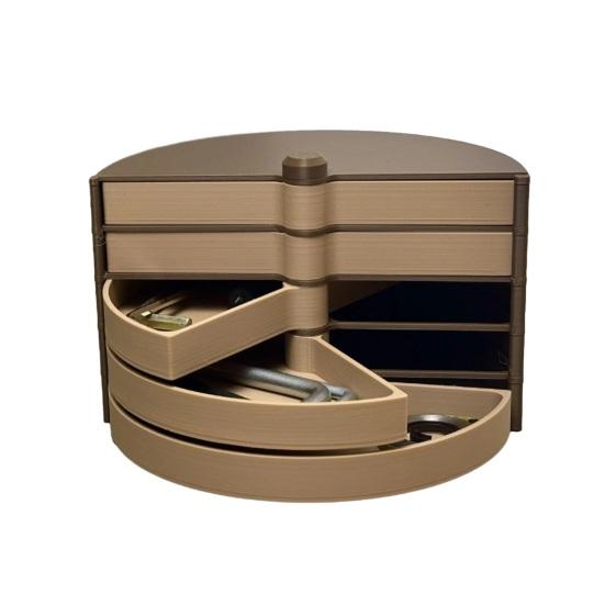 Вращающаяся модульная башня для хранения Вертикальный органайзер для метизов 3D-печатный органайзер для деталей мастерской для гаек, болтов, винтов, шайб A