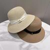Summer New Sunshade Bucket Hat Women's Versatile Face Small Sunscreen Sun Hat Seaside Vacation Beach Hat