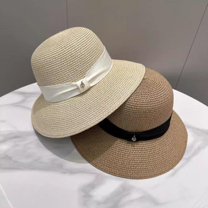 Summer New Sunshade Bucket Hat Women's Versatile Face Small Sunscreen Sun Hat Seaside Vacation Beach Hat