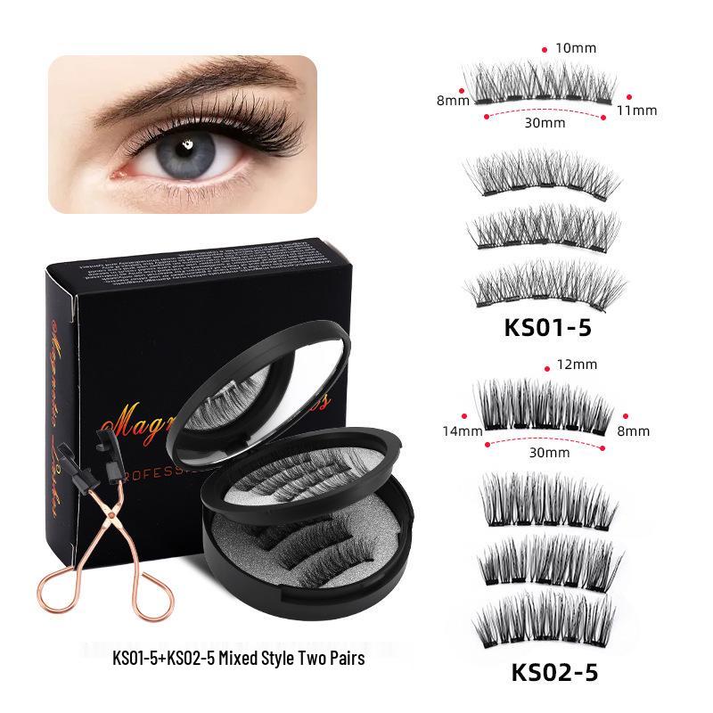 New Style Magnetic False Eyelashes Set: Voluminous In-Stock Eyelashes