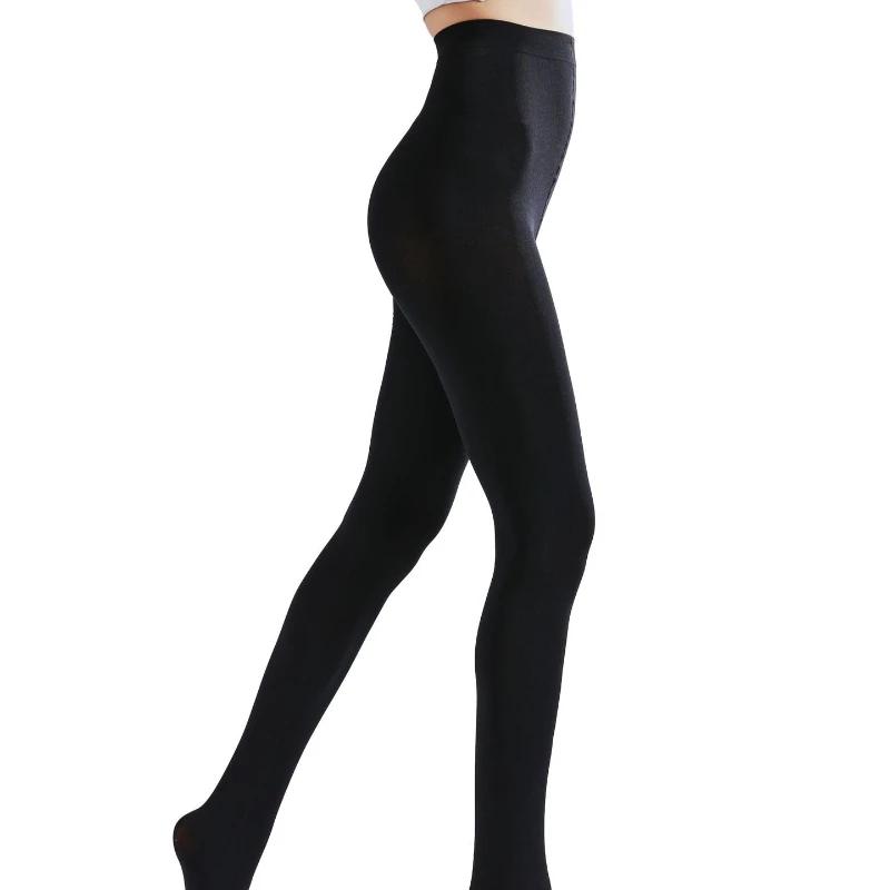 Strumpbyxor 80D Dam Leggings Mode Lårhöga Bodystockings Erotiska Underkläder Vår Höst Kvinna Sammet Botten Tights Sjöblå