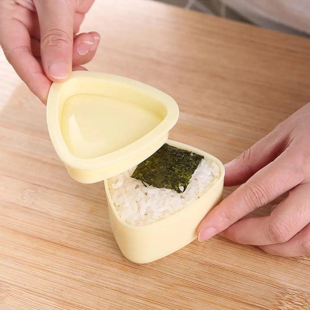 Non Stick Sushi Mold Maker Triangle Rice Mold Portable Food Press