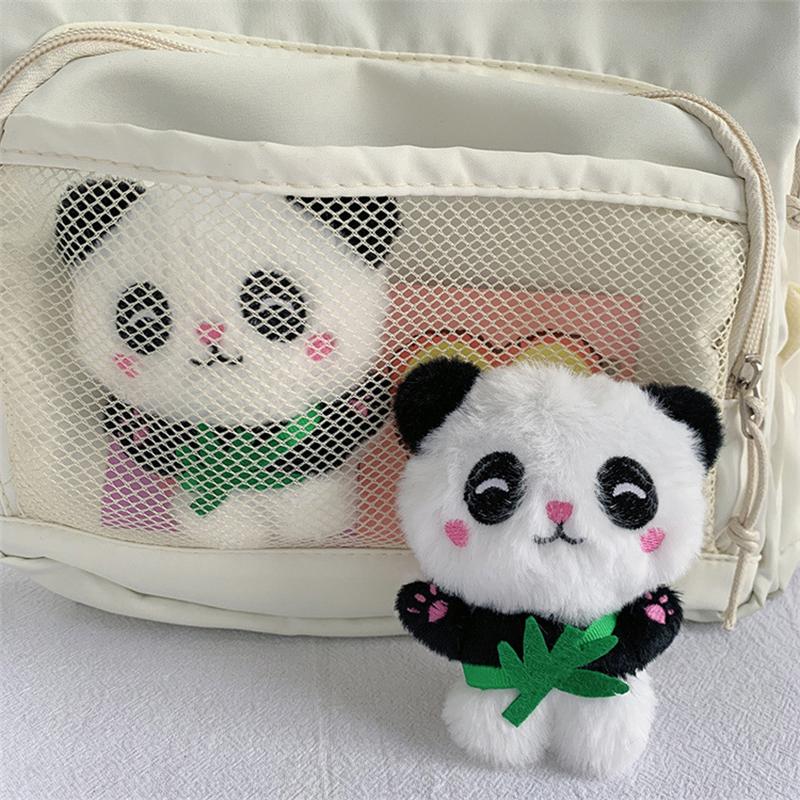 1 Stück süßer Plüsch-Panda-Schlüsselanhänger, Taschenzubehör, Schultaschen-Anhänger