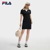 FILA Original Basic Solid Color Simple Short Sleeve Dress Women dresses F11W639311FBK