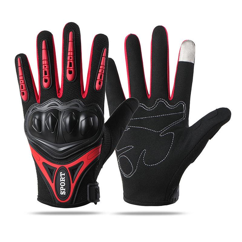Bicycle Full Finger Non-slip Breathable Protective Wear-resistant Full Finger Gloves