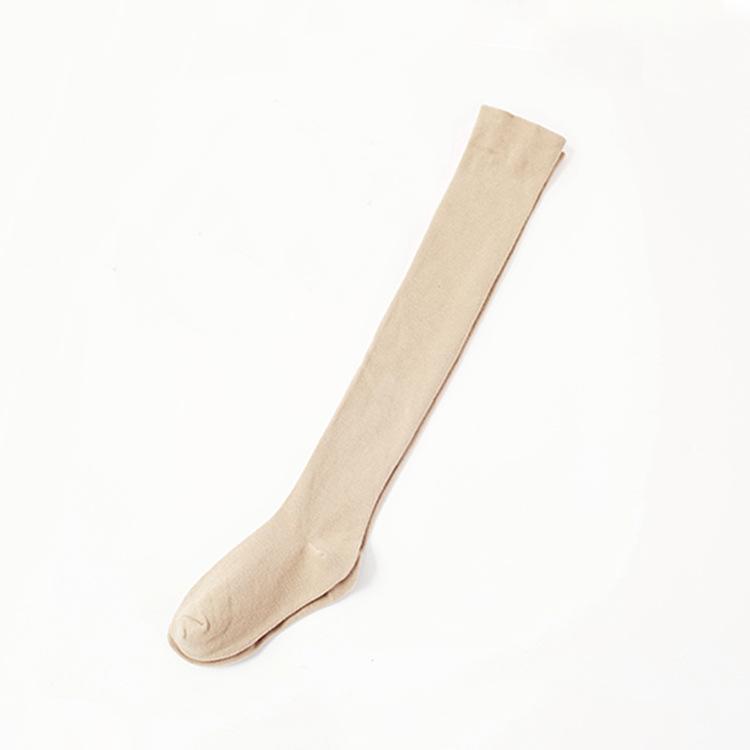 Damen Silikon Kniehohe Baumwollsocken - Atmungsaktiv, Einfarbig, Japanischer Stil für Herbst & Winter