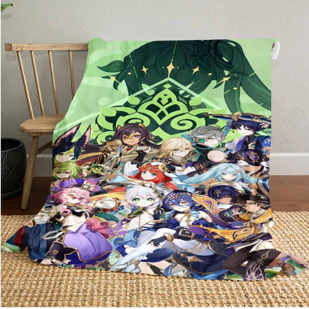 Genshin Heroes  Blanket Soft And Portable All Season Home Bed Sofa Blanket Office Travel Nap Break Warm Blanket