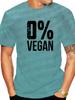 Codzienna Koszulka Śmiesznie Nadrukowana T-shirt 0 Weganizm Wegetarianizm Koszulka Wegetariańska Nadruk Krótki Rękaw Street Odzież Unisex Harajuku
