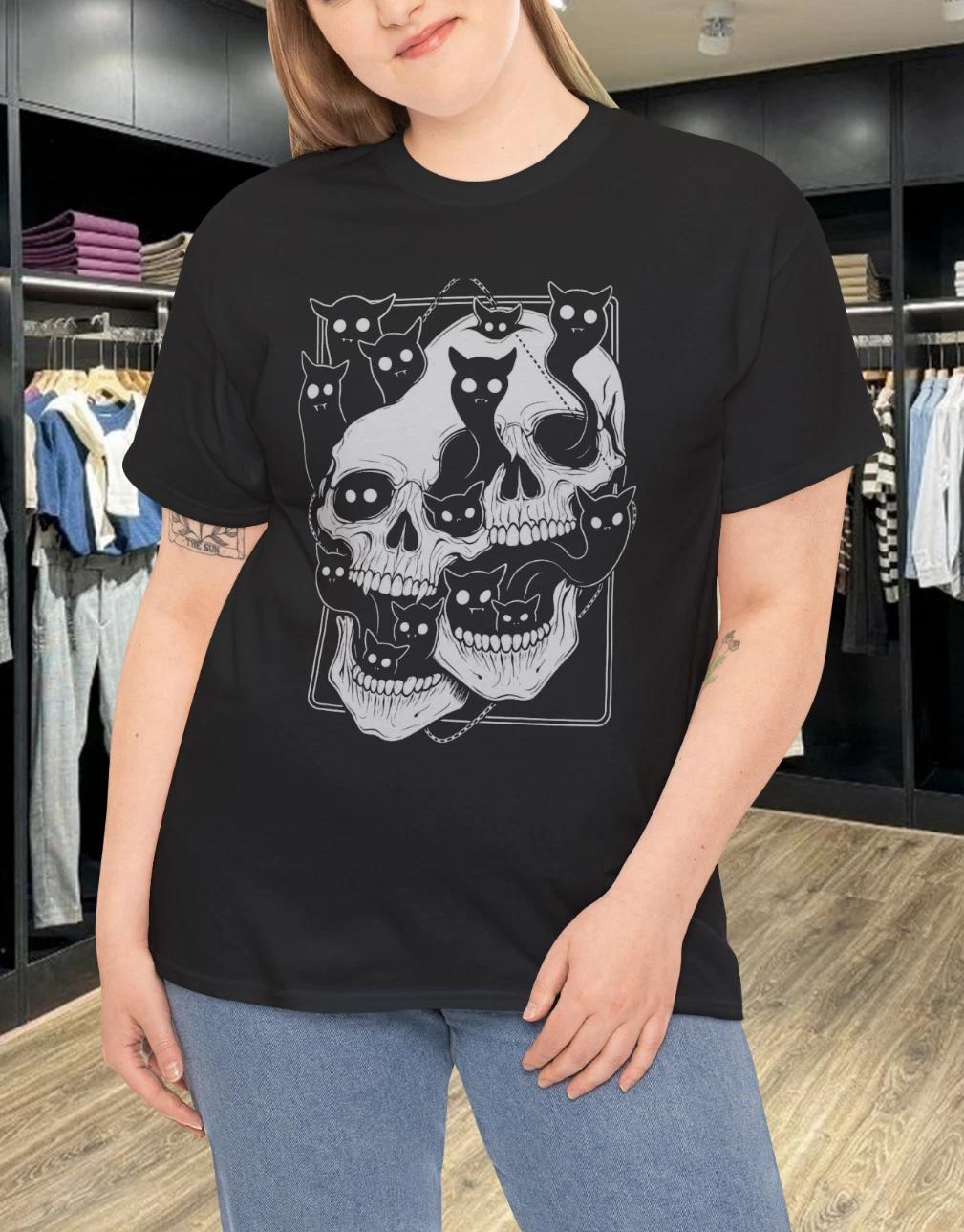 Внутренние демоны Не одинок Череп Хоррор Футболка 3XL