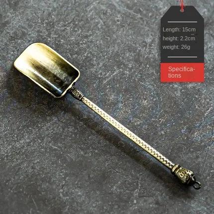 Alloy Tea Spoon Xiangyun Caddy Tea Spoon Kung Fu Tea Set Tea Ceremony Utensils Tea Shovel Shovel Spoon Nuts Scoop Spice