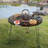 Faltbares tragbares Camping-Tee- & Grilltisch-Set