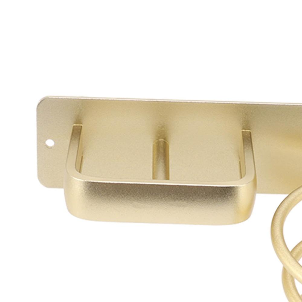 Gold Hair Straightener Holder Aluminum Hair Dryer Stand Dressing Table Bathroom Salon