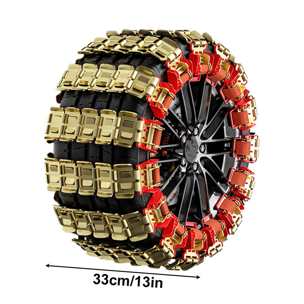 Anti-Rutsch-Ketten Autorad-Notfallreifenkette Drachenklauentyp Metall-Rasenmäher-Reifenketten Winter-Auto-Notfallwerkzeuge