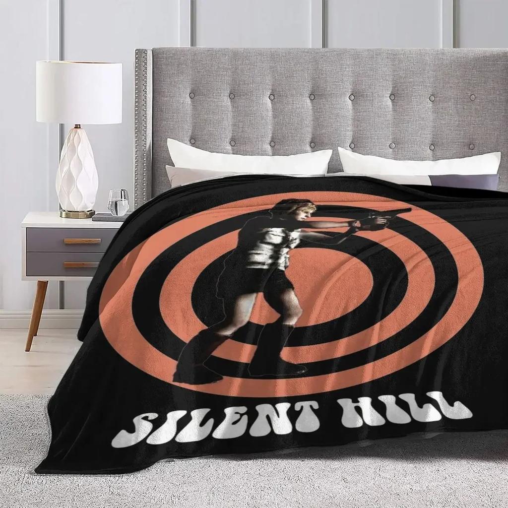 Comfort Heather Silent Hill 3 Blanket Merch Bedding Decorative Horror Game Blanket Throw Lightweight Fleece for Car