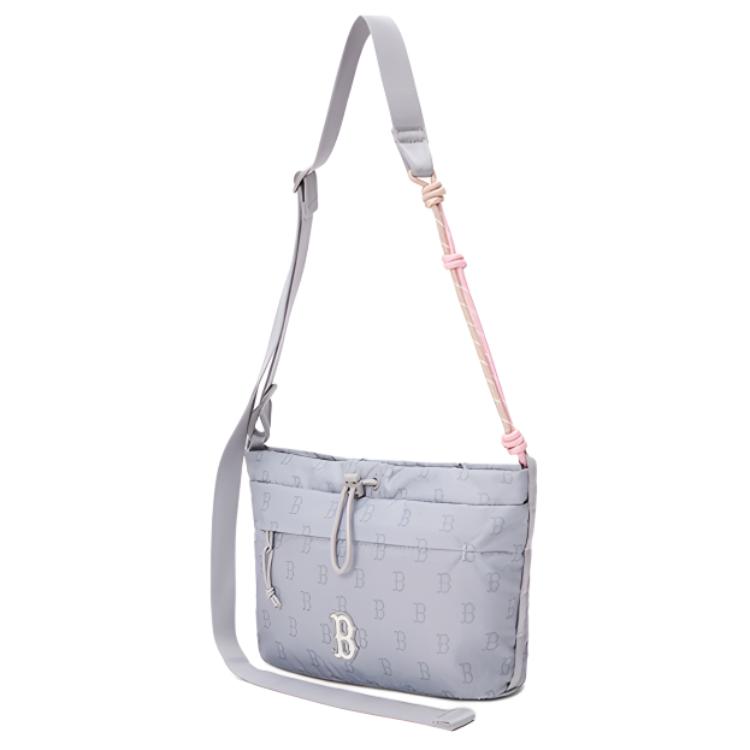 New MLB Boston Red Sox Polyester Crossbody Bags Unisex Light Gray 3ACRM145N-43GRL