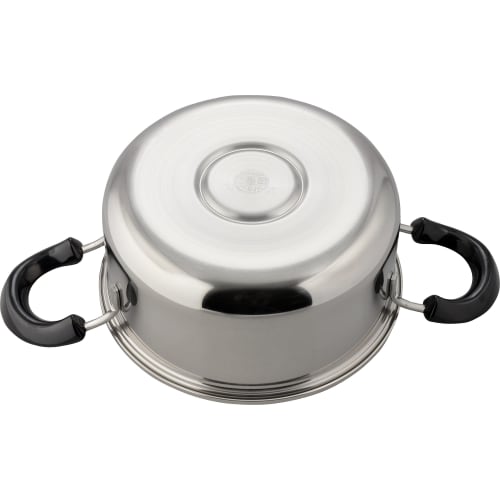 Wahei Freiz SR-8913, Made in Japan, Stainless Steel Triple-Layered Pot with Lid, 20cm, SG Certified, Induction and Gas Compatible, Styler Luce