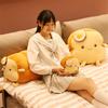 Cuscino Peluche Creativo Uovo Fritto su Toast: Cuscino a Forma di Striscia Lunga per Abbracciare per Ragazze