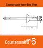 Aluminum Flat Head Iron Core Countersunk Pop Rivets