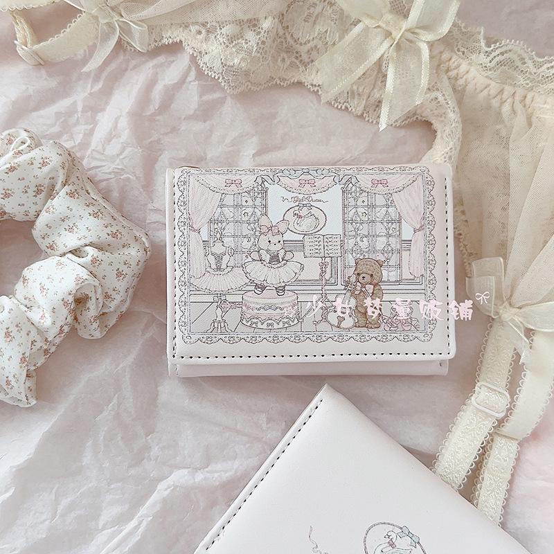 

Новая серия «Весенний пикник» для девочек, милый мультяшный кошелек - Антимагнитный дизайн с множеством слотов для карт для студентов