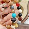 Putuo Mountain Women's Bodhi Eighteen Seed Multi-Treasure Buddhist Beads Protection Bracelet