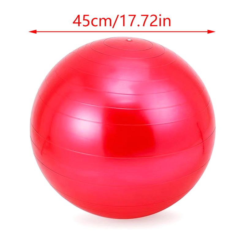 Diameter 45Cm Pvc Fitness Balls Yoga Ball Balance Stability Thickened Explosion-Proof Exercise Home Gym Pilates Equipment