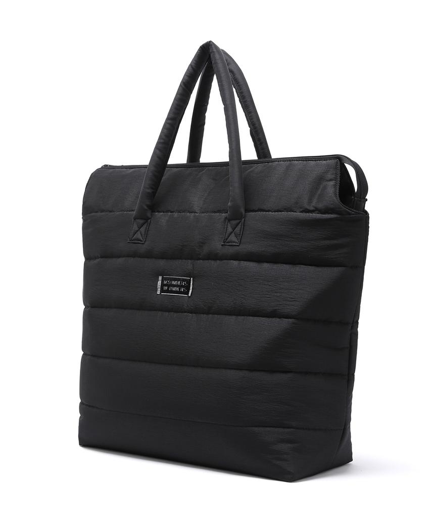Illedit Matte Quilted Tote Bag Black