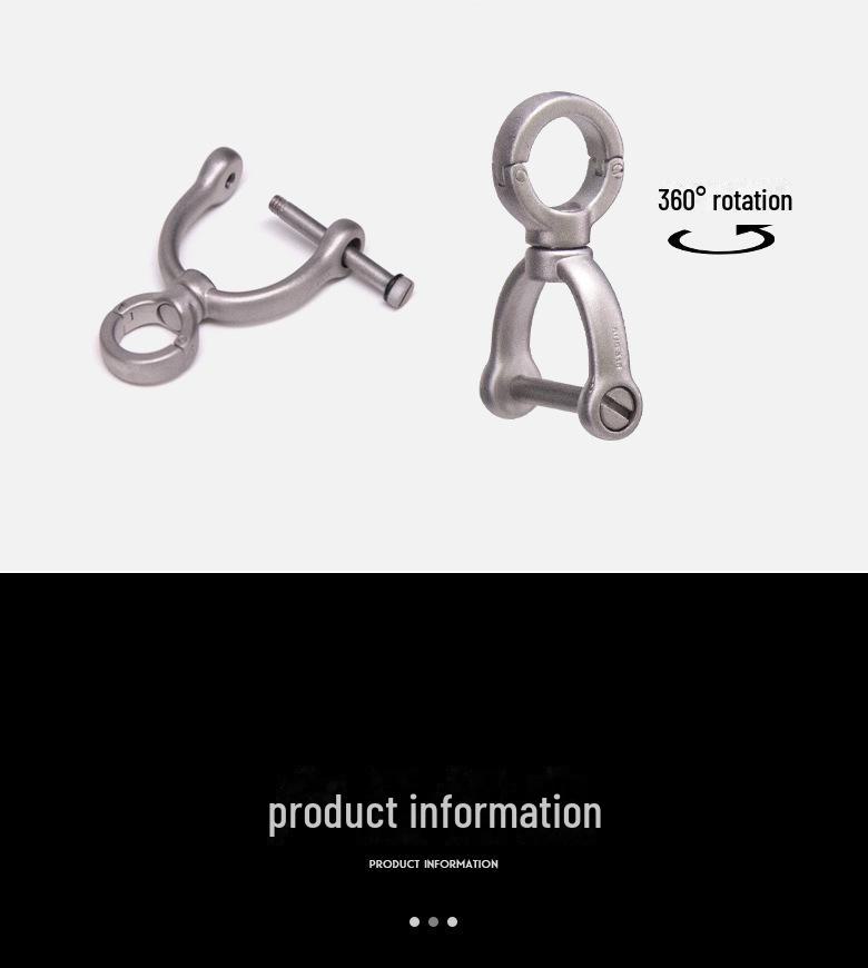 Męski brelok z wysokiej jakości stopu tytanu, zawieszka w kształcie pierścienia