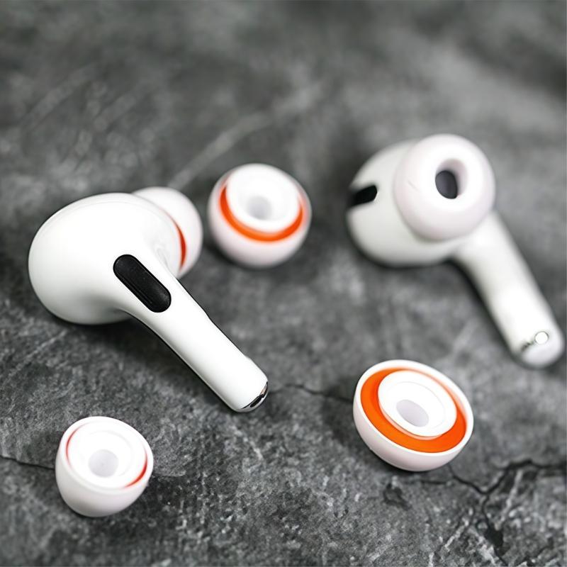 Memory Foam Soft Silicone Ear Tip for Bluetooth-compatible Earphones Protective Earbuds Cover Noise Reduction Hole