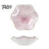 Talos Soy Sauce Dish Plate, Ceramic Lotus Leaf Design, High-Temperature Fired Unique Texture Jewelry Holder, for Dipping Vinegar Snack