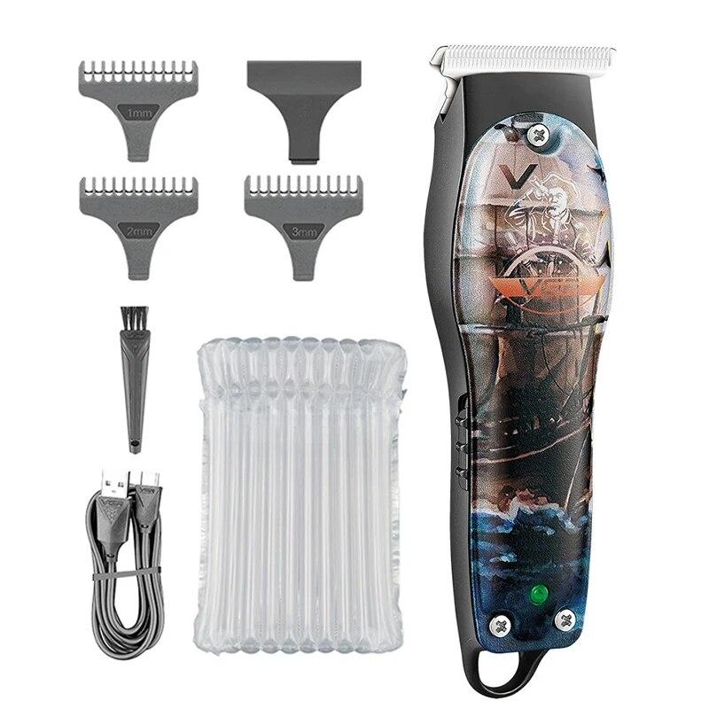 VGR V-953 Mini Beard Trimmer Hair Trimmer Professional Hair Trimmer Charging Wireless Personality Graffiti Trimmer Electric Household Hair Clipper