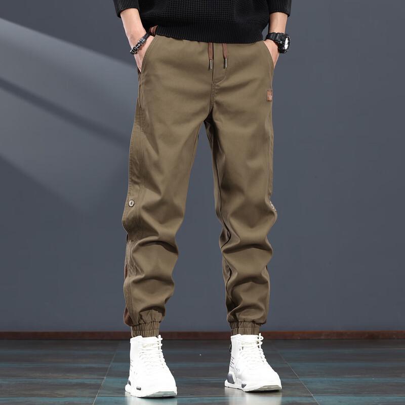 Jierenuo Men's Loose Fit Cargo Jogger Pants