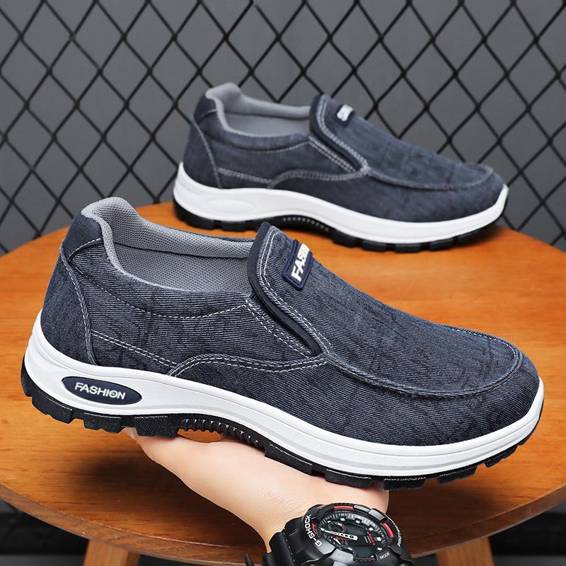 Changfengshu Men's Shoe Processing Customization New Soft-soled Men's Casual Shoes Comfortable One-pedal Cloth Shoes Men's Versatile Shoes