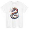 Kawaii Anime Sushi Dragon T-shirt - Artistic Japanese Food Graphic Tee