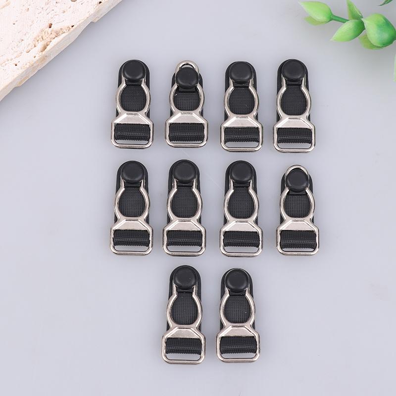 10Pcs 10/12/15/18Mm Metal Adjust Buckle For Corset Leg Garter Belt Clip Hook Suspender Ends Buckles Hosiery Stocking Grips