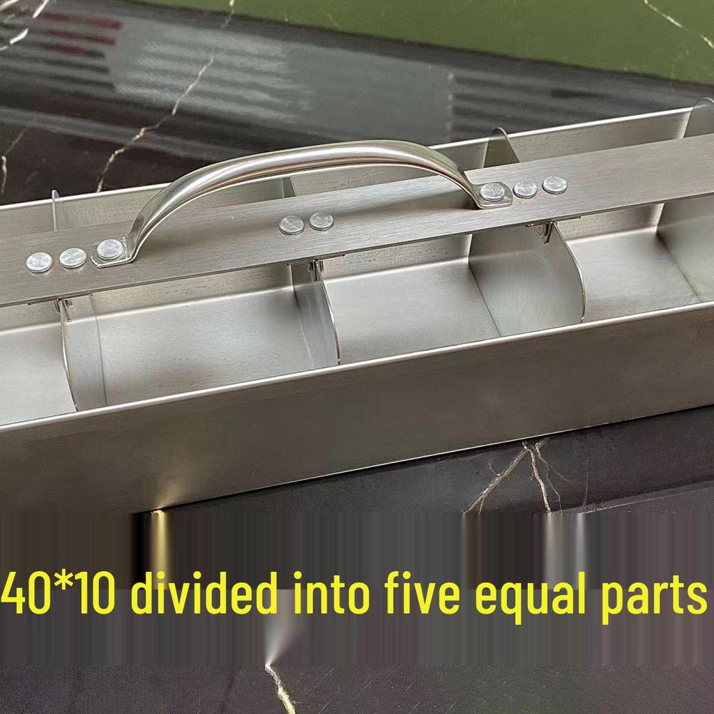 Stainless Steel Tiramisu Cutter - Evenly Divides 40×9.5cm Mold Into 5 Perfect Pieces