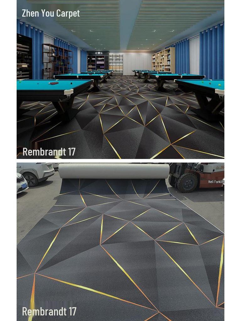 Fire-Resistant, Durable, Colorfast Billiard Room Nylon Carpet 650g