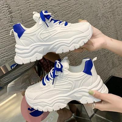 Fashion Designer Sneakers for Women 2024 Autumn Comfortable and Breathable Women's Casual Platform Shoes Simple Fashionable White Shoes