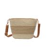 IELGY Mori Series Vacation Messenger Bag Beach Shoulder Tote Straw Bag