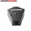 ADLER SPEED 3/8'' In 3/8'' Out Female Y-Block Fitting Adapter With 1/2" NPT Gauge Port Red / Black / Blue